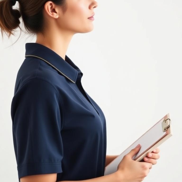 Sparkly team member in uniform